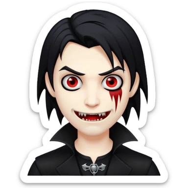 emo vampire sticker