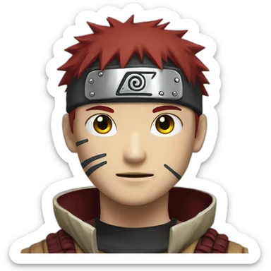 Gaara naruto sticker