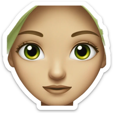 green eyed girlie  sticker