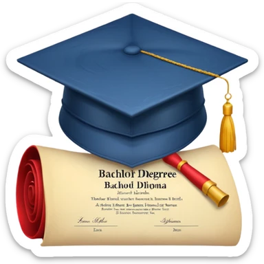 bachelor degree sticker