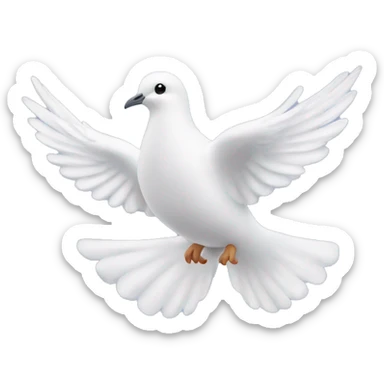 An actual dove using dove shampoo sticker