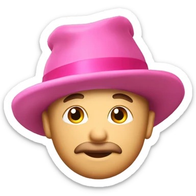 cappello di natale rosa sticker