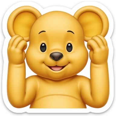 Make a Winnie the pooh emoji sticker