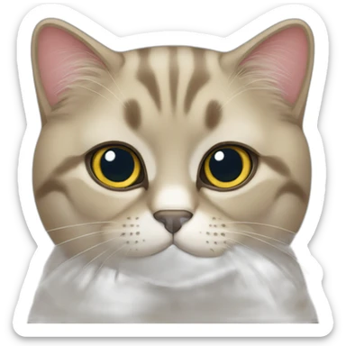 A british cat sticker