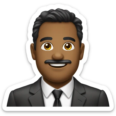 Oscar nuñez shirt and tie sticker