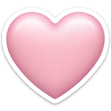 Pastel pink heart sticker