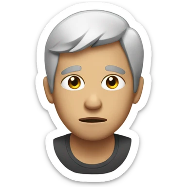 Man tired from running  sticker