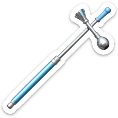 baton de twirling, simple and clear sticker