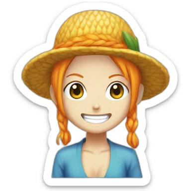 Nami one piece sticker