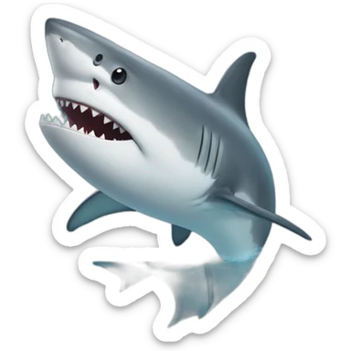 Requin en jupe sticker