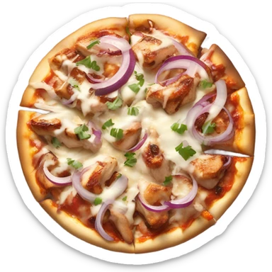 Chicken pizza sticker