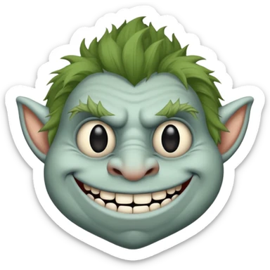 Troll face sigma sticker