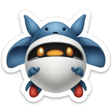 Stitch on spaceship sticker