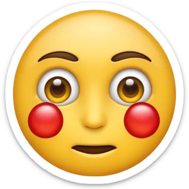 Emoji cansado con ojos rojos sticker