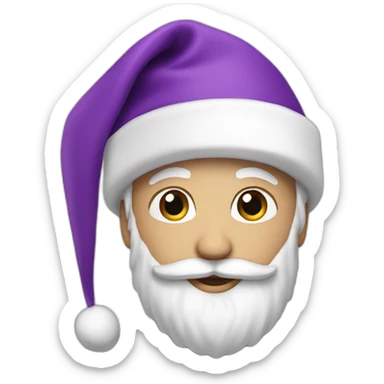 Merry Christmas purple  sticker
