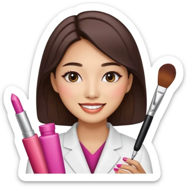 a korean marketing expert women in cosmetics industry sticker