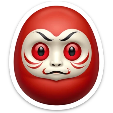 Japanese Realistic Daruma sticker