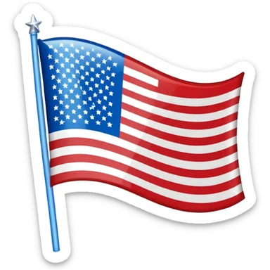 quiero un emoji del estado USA con su bandera sticker