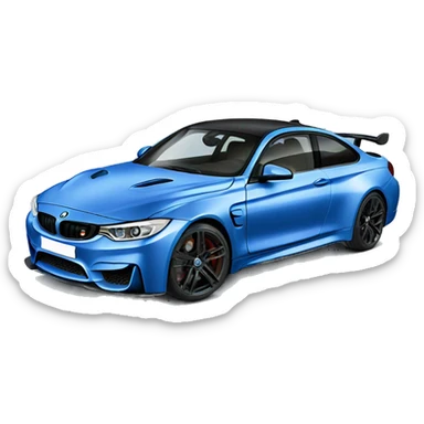 blue M4 Competition sticker