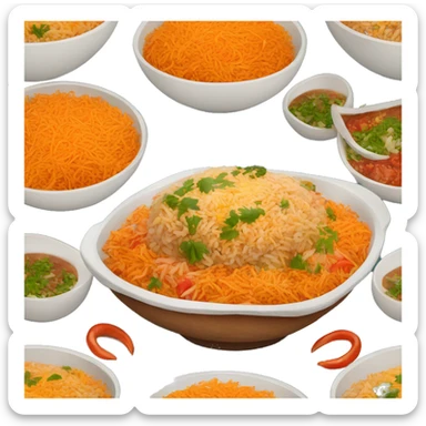 plov uzbek dish sticker