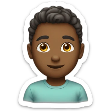 Chat sur enfant sticker