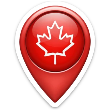 location pin canada sticker