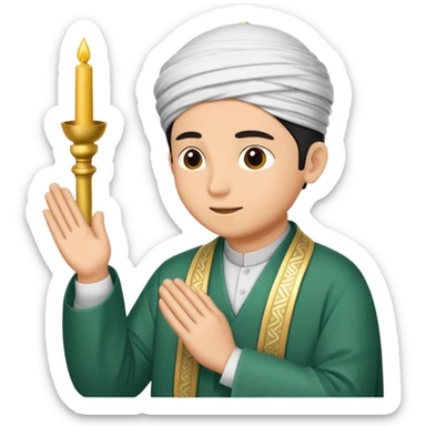 Noon prayer islam sticker