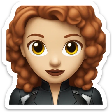 scarlett johansson black widow full figure sticker