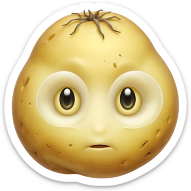 peeled potato sticker