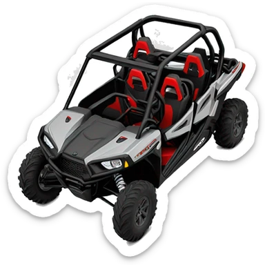 Polaris rzr xp sport 4 seater in grey sticker