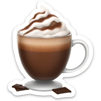 hot chocolate sticker