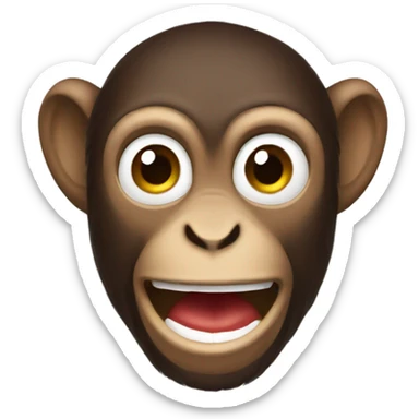 Monkey key sticker