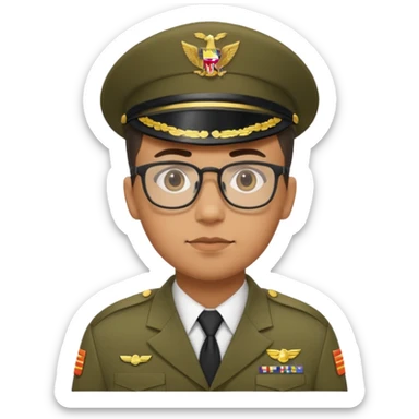 generate realistic military logistics department manager sticker