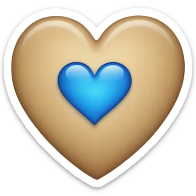 Iphone Blue heart sticker