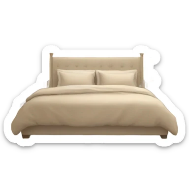  Cozy luxury beige bedroom sticker