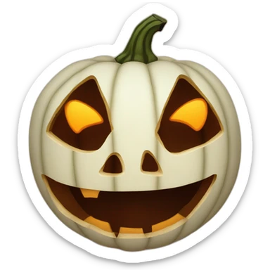 Evil jack o lantern sticker