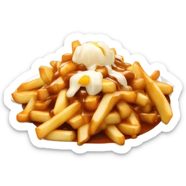 Poutine entrain de manger une sucette sticker