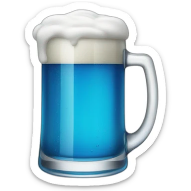 go to drink blue beer sticker
