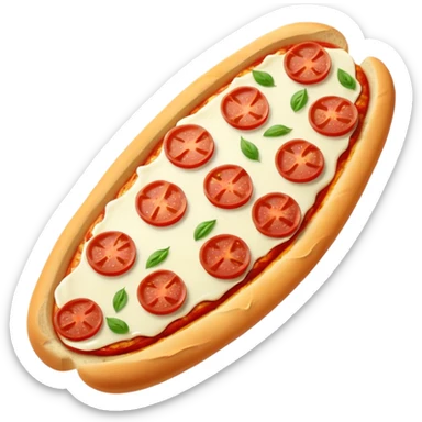 baguette pizza sticker