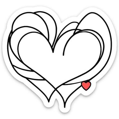 Hearts sticker