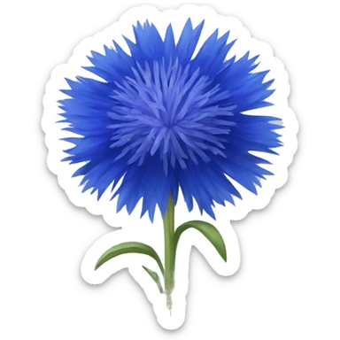 blue cornflower sticker