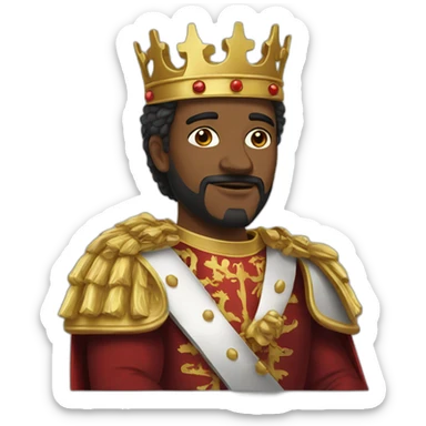 King ou belgium sticker