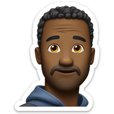 This emoji😐 with a big nose sticker