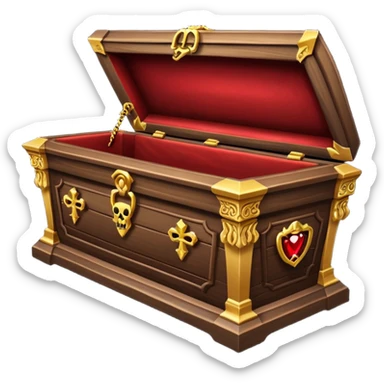 vampire coffin  sticker