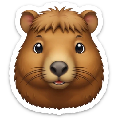 Do a capybara emoji sticker