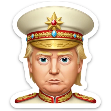 Donald Trump Tsar in Monomakh's Hat
realistic sticker