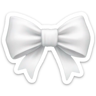 white bow sticker