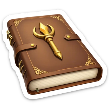 magic journal, might include future sticker