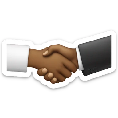 dap handshake with friend girl sticker