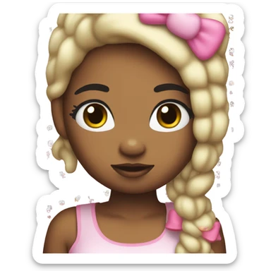 Hello kitty fan girl sticker